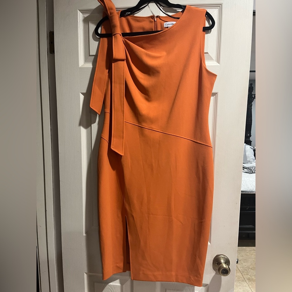 BRAND NEW Calvin Klein Orange Dress
